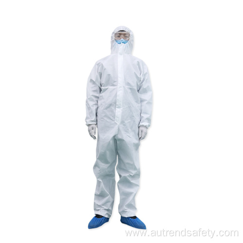 Disposable Protective Clothing Microporous Fabric Coveralls